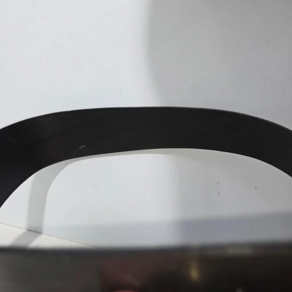 Gap Leather Waist Belt Women Medium Black Wide Made in England Gold Hook Good